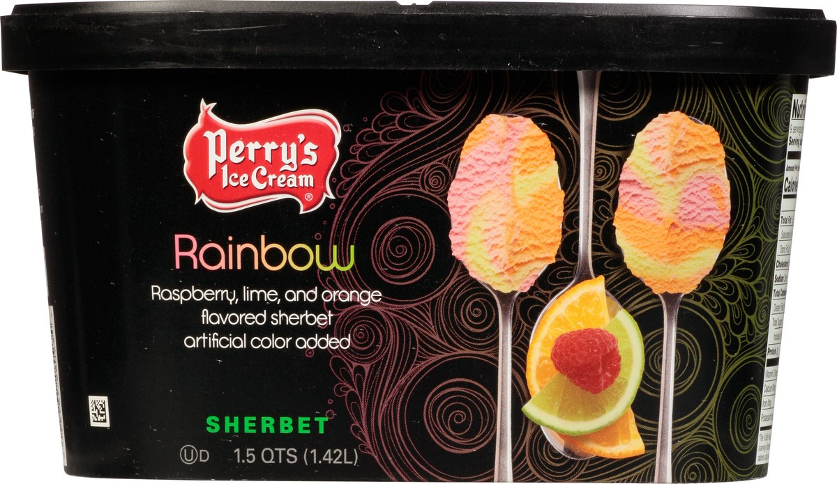 slide 6 of 14, Perry's Ice Cream Sherbet - Rainbow, 56 fl oz
