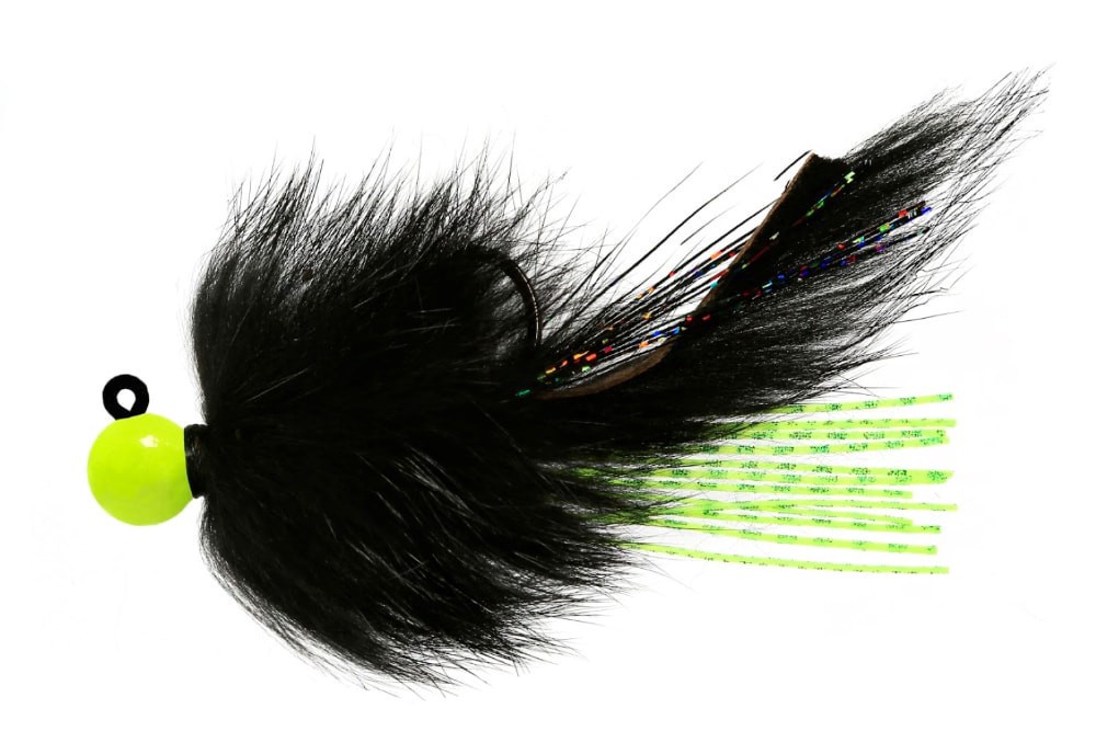 slide 1 of 1, Aerojig Twitching Jig 1/2oz - Chart/Black, 1 ct