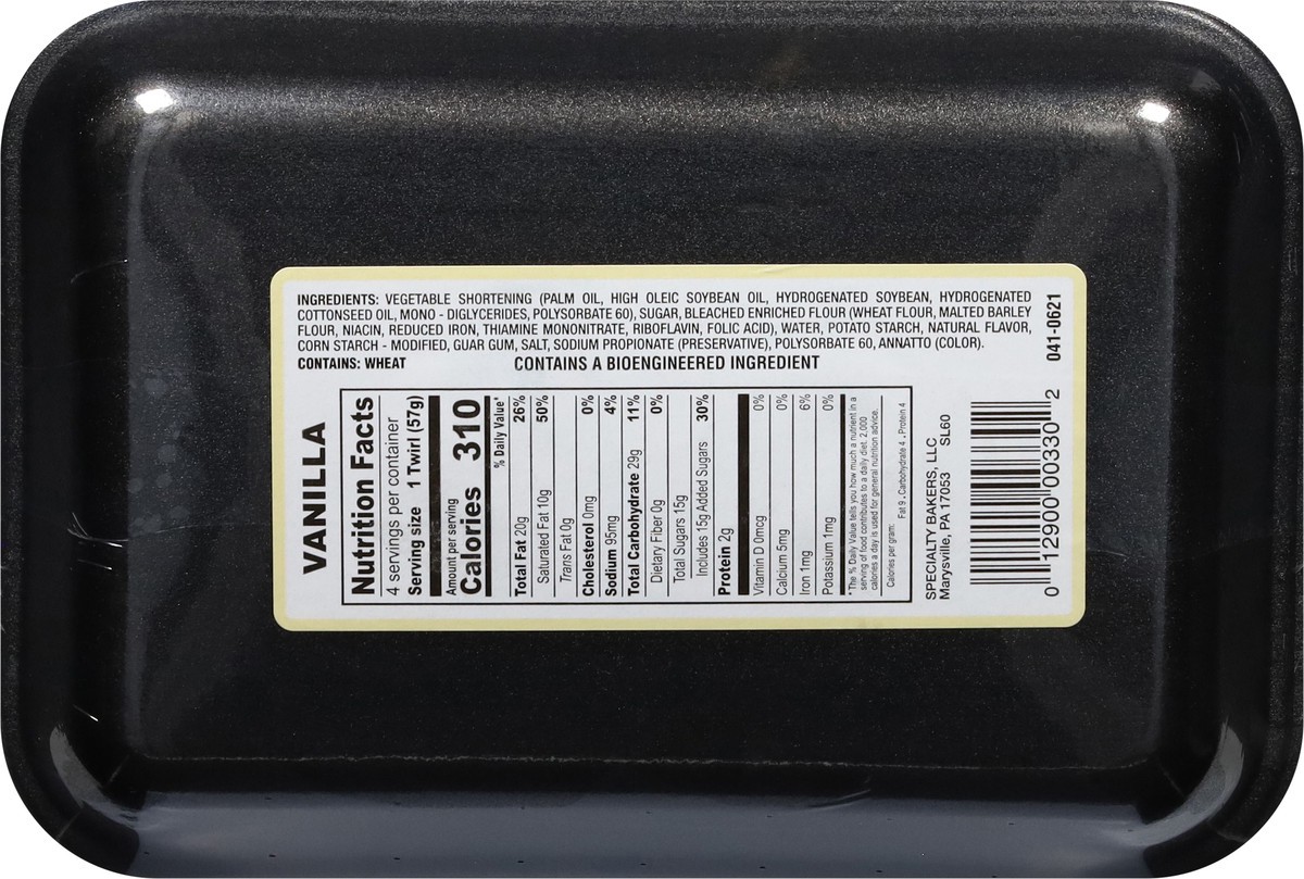 slide 7 of 15, Specialty Bakers Vanilla French Twirl 8 oz, 8 oz