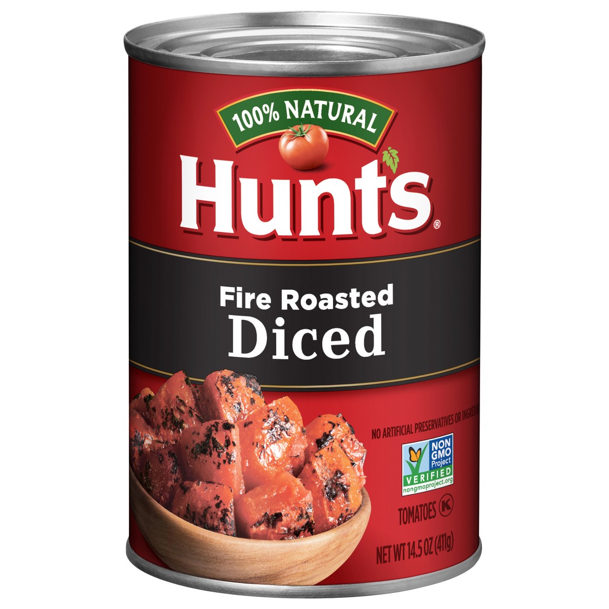 slide 1 of 5, Hunt's Fire Roasted Diced Tomatoes 14.5 oz, 14.5 oz