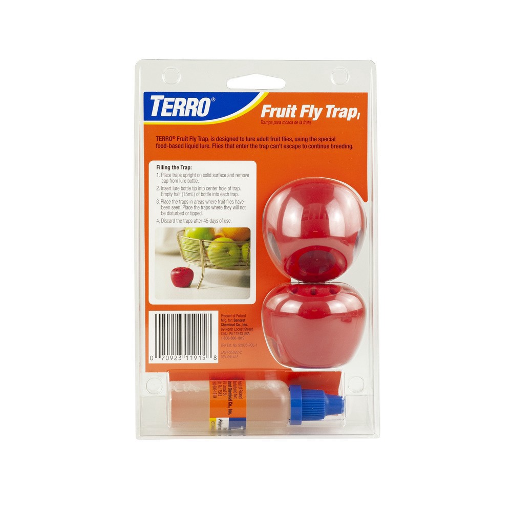 slide 2 of 5, TERRO Twin Pack Fruit Fly Trap, 2 ct