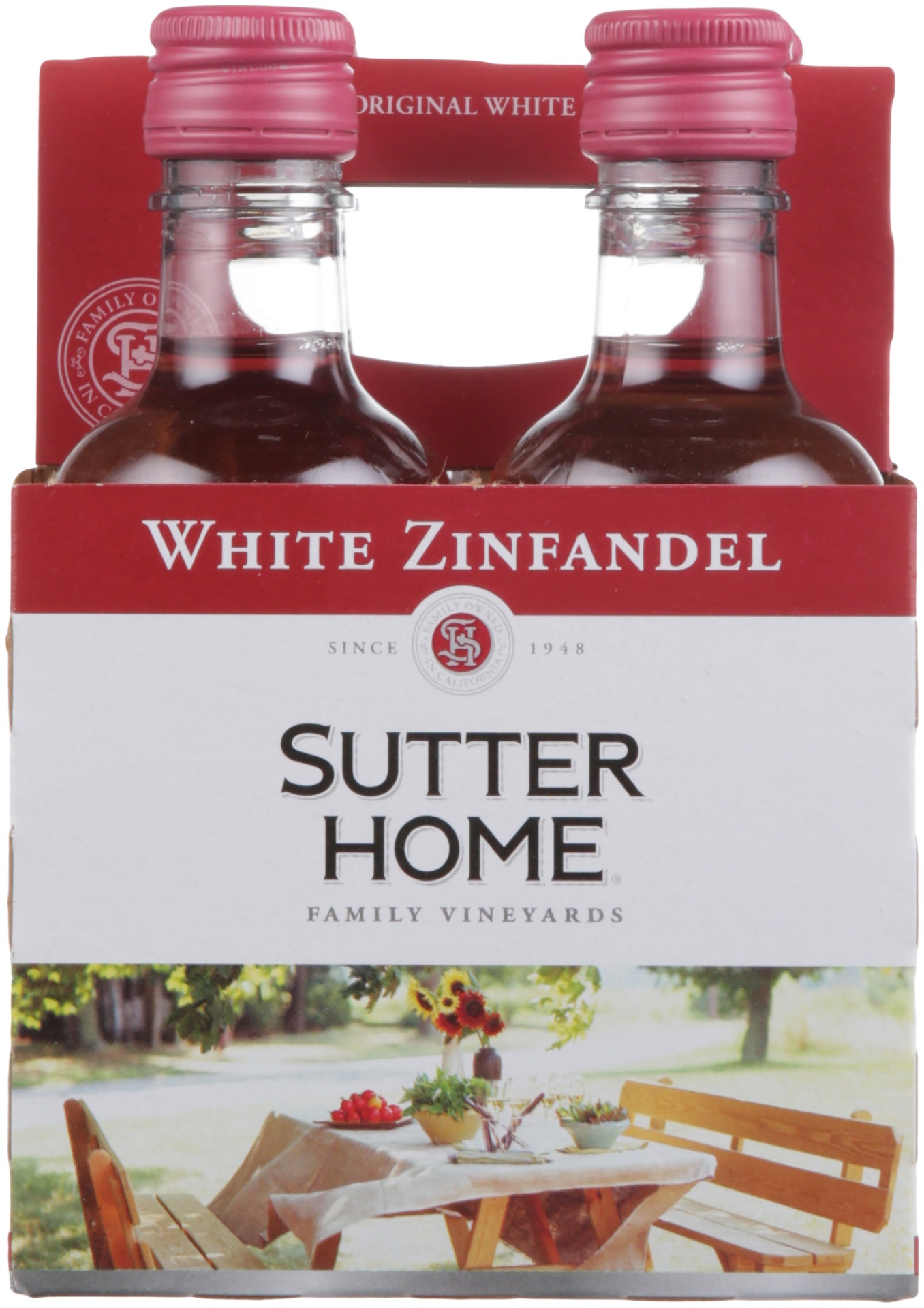 slide 1 of 1, Sutter Home White Zinfandel, 187 ml