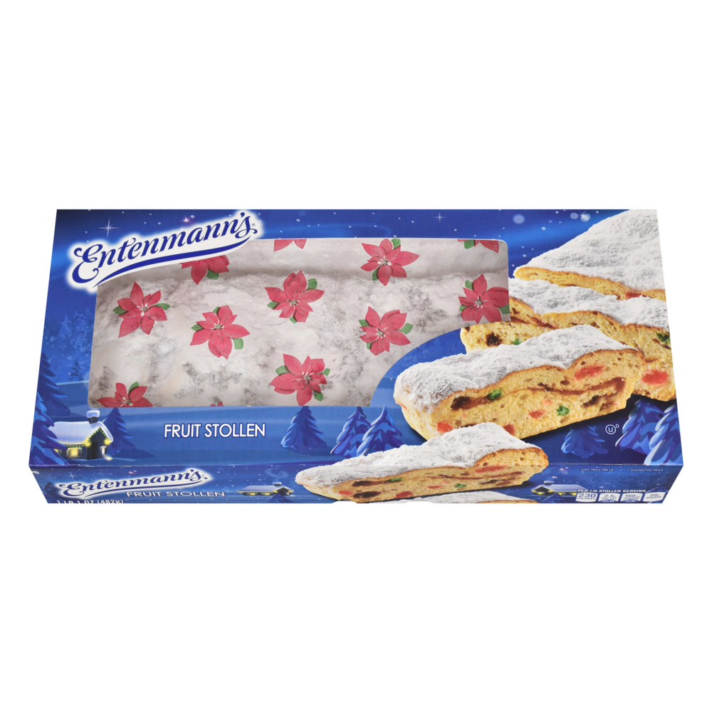 slide 1 of 1, Entenmann's Fruit Stollen, 17 oz