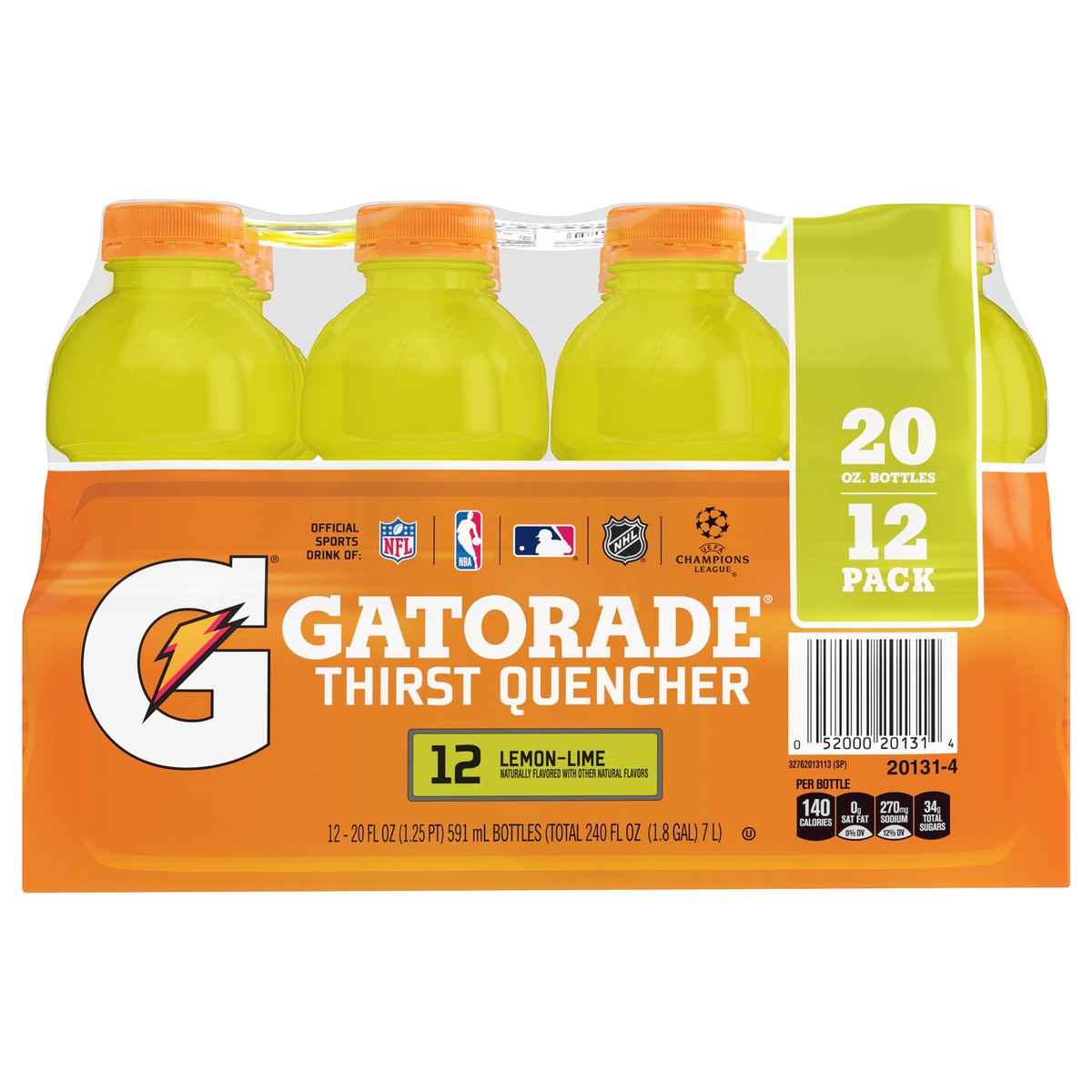 slide 6 of 6, Gatorade 12 Pack Lemon-Lime Thirst Quencher 12 ea - 12 ct, 12 ct