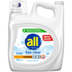 All Advanced Oxi Free Clear Detergent 154 fl oz
