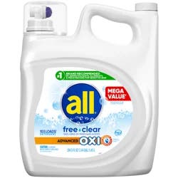 All Advanced Oxi Free Clear Detergent 154 fl oz