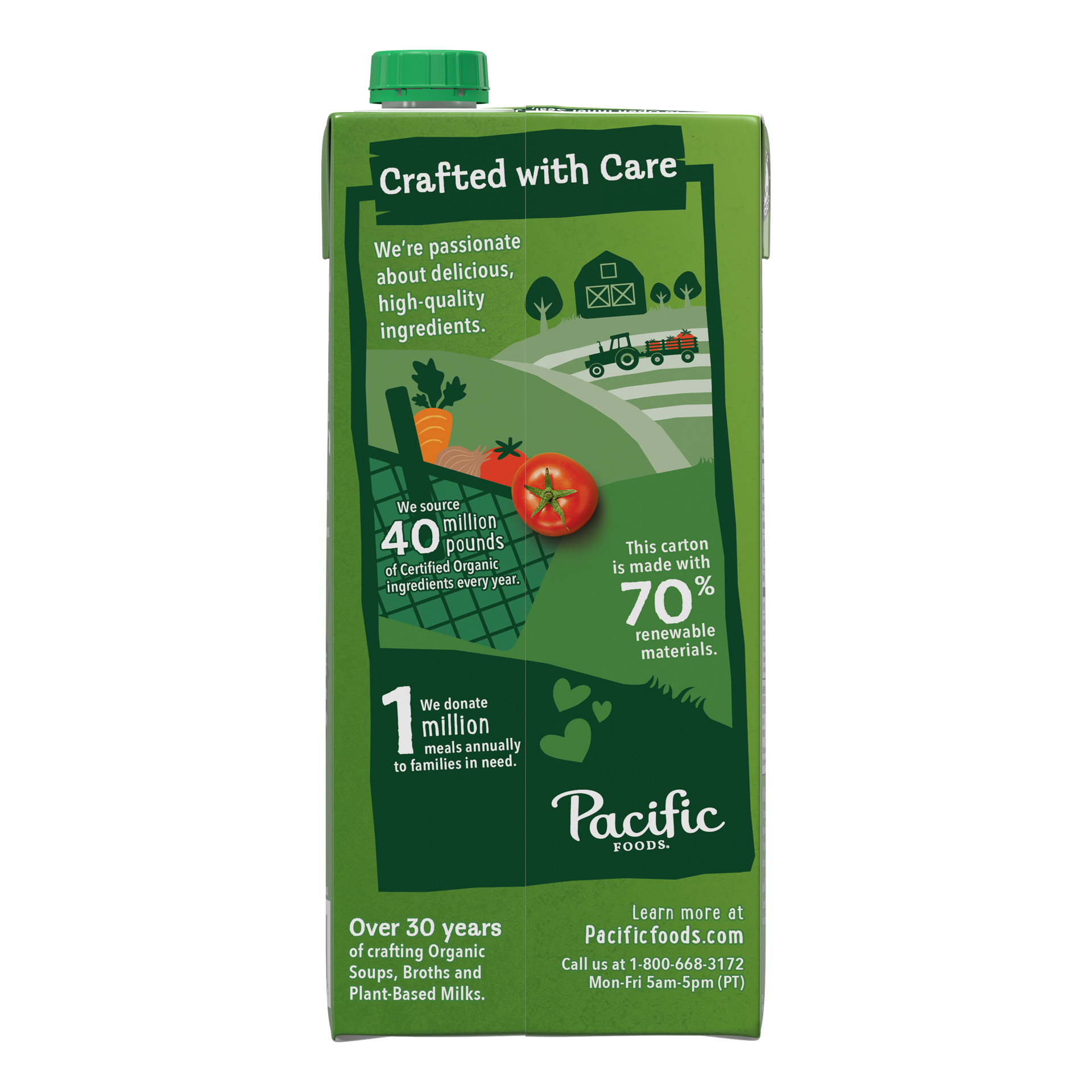 slide 5 of 5, Pacific Foods Organic Tomato Basil Soup, Plant Based, 32 oz Carton, 32 oz