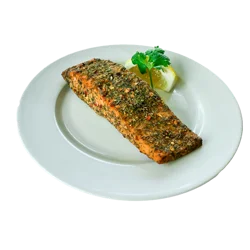 Garlic & Herb Rubbed Salmon