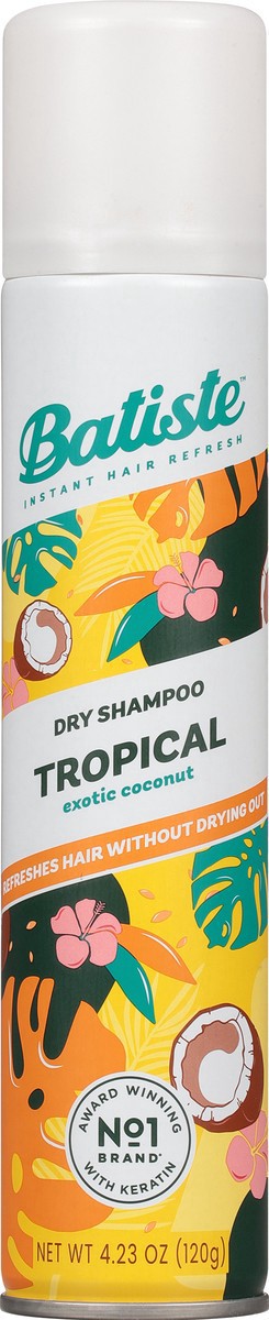 slide 3 of 9, Batiste Dry Shampoo, Tropical Fragrance, 4.23 oz, 6.73 fl oz
