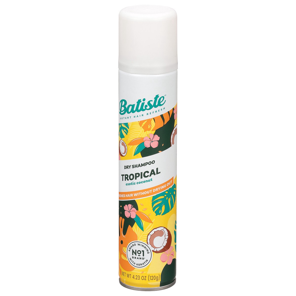 slide 7 of 9, Batiste Dry Shampoo, Tropical Fragrance, 4.23 oz, 6.73 fl oz