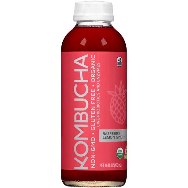 slide 1 of 1, HyVee Raspberry Lemon Ginger Kombucha - 16 fl oz, 16 fl oz