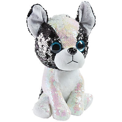 slide 1 of 1, Destination Holiday Plush Sequin Dog, 12 in