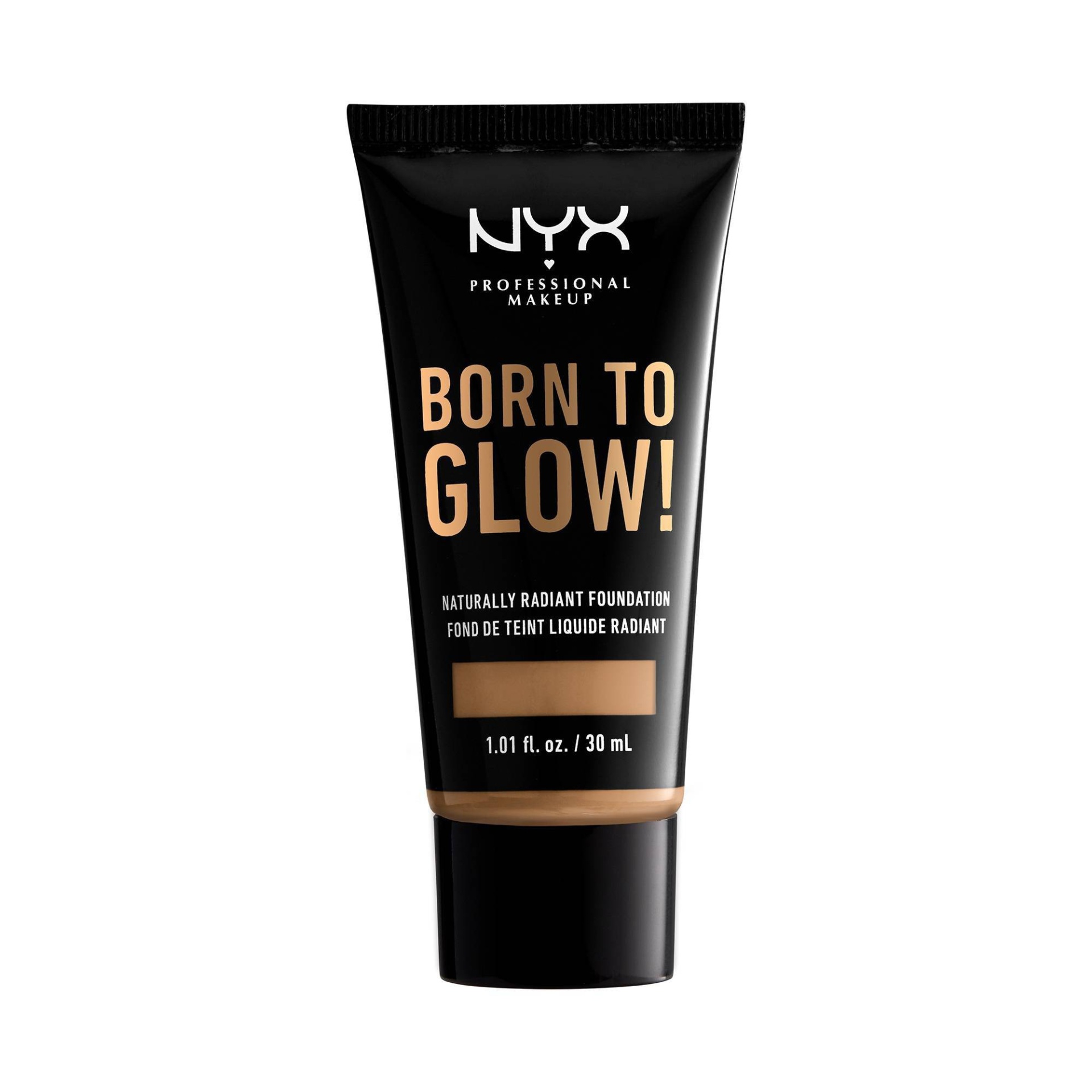 slide 1 of 1, NYX Professional Makeup Born To Glow Radiant Foundation Golden, 1.01 fl oz