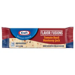 Kraft Flavor Fusions Tomato Basil Monterey Jack Cheese 7 oz Block