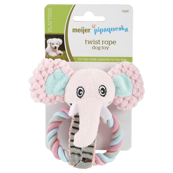 slide 1 of 2, Meijer Lil Pipsqueaks Twist Rope Dog Toy, 1 ct