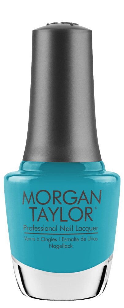 slide 1 of 1, Morgan Taylor® No Filter Needed Neon Blue Nail Lacquer, 1 ct