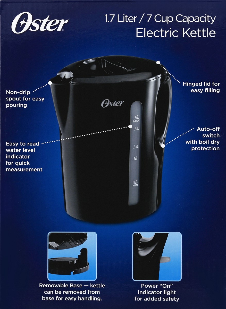 Oster Electric Kettle 1.7 liter, Black or White