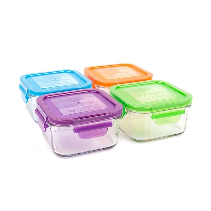 slide 1 of 3, Wean Green Garden Pack Lunch Cubes - Assorted Colors, 4 ct; 16 oz