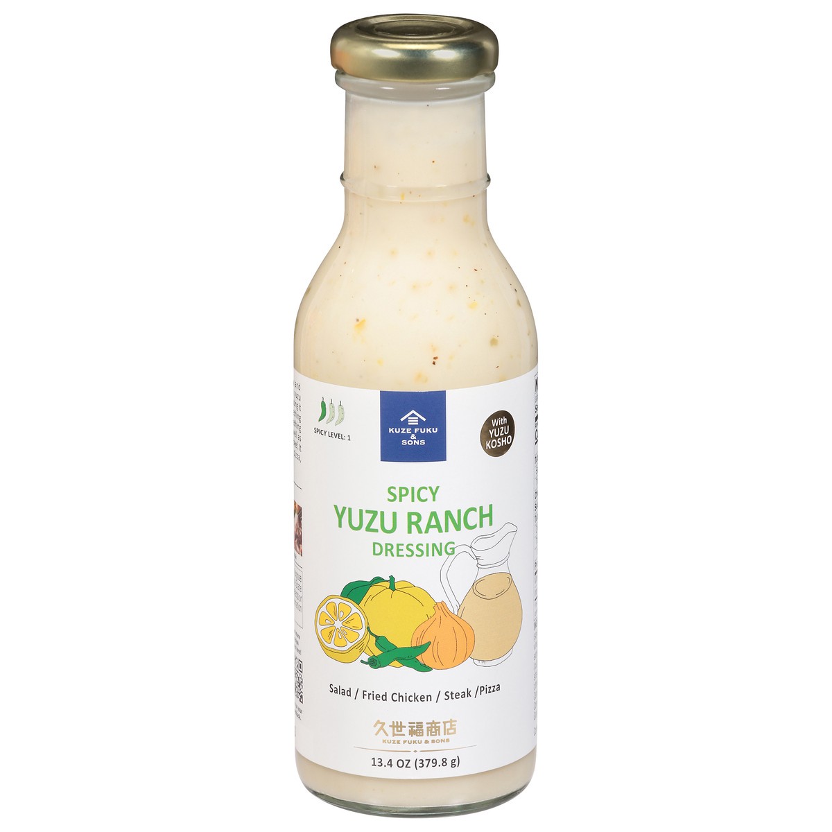 slide 1 of 15, Kuze Fuku & Sons Spicy Spicy Yuzu Ranch Dressing 13.4 oz, 13.4 oz