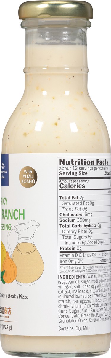 slide 7 of 15, Kuze Fuku & Sons Spicy Spicy Yuzu Ranch Dressing 13.4 oz, 13.4 oz