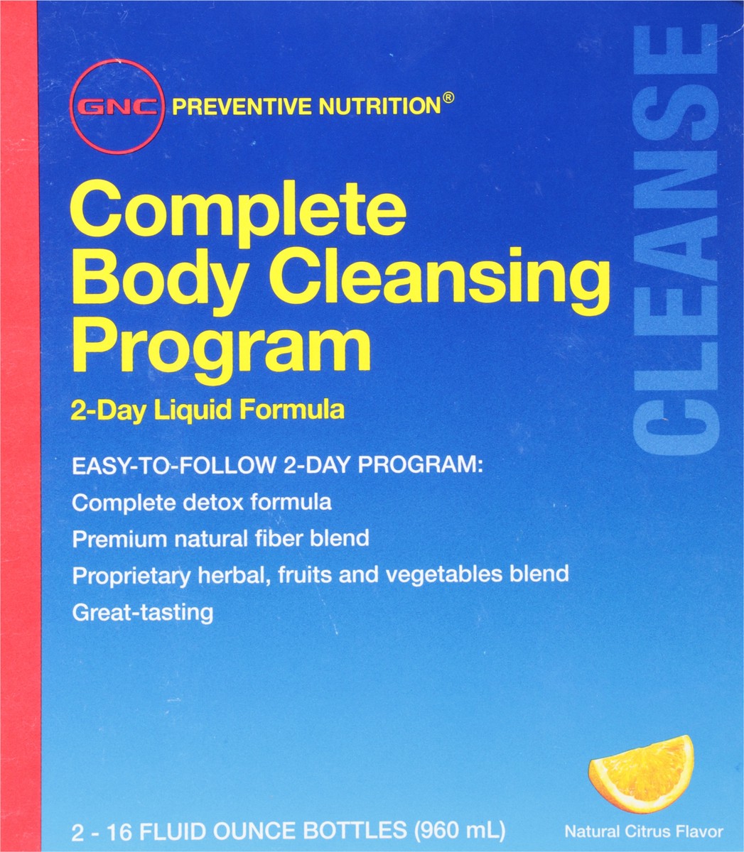 slide 6 of 9, GNC Preventive Nutrition Complete Natural Citrus Flavor Body Cleansing Program 2 - 16 fl oz Bottles, 2 ct