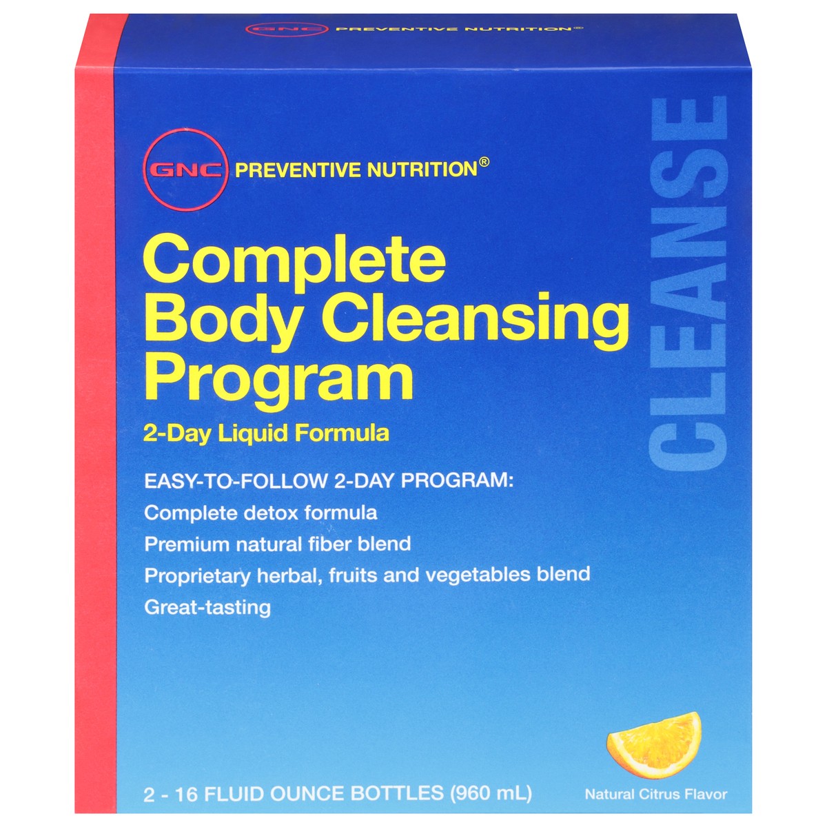 slide 1 of 9, GNC Preventive Nutrition Complete Natural Citrus Flavor Body Cleansing Program 2 - 16 fl oz Bottles, 2 ct