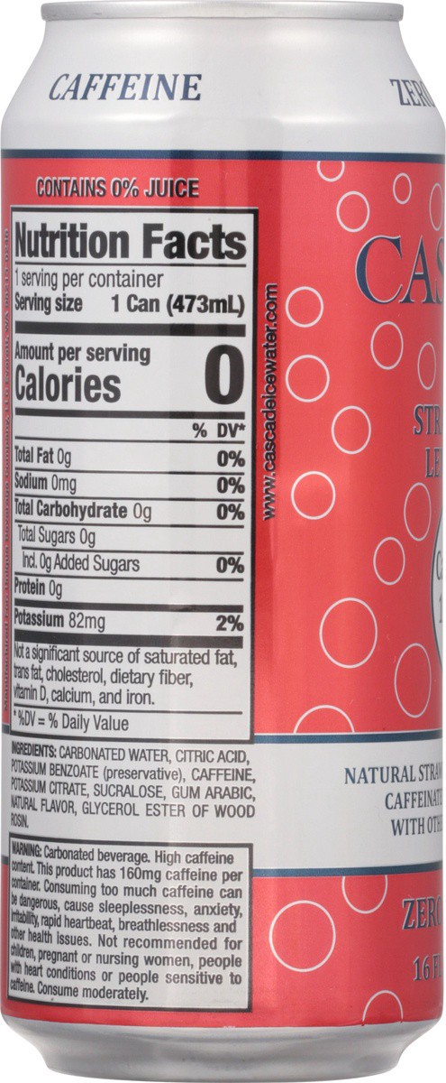 slide 6 of 9, Cascade Ice Strawberry Lemonade Caffeinated Sparkling Water - 16 fl oz, 16 fl oz