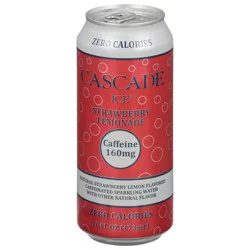 Cascade Ice Strawberry Lemonade Caffeinated Sparkling Water - 16 fl oz