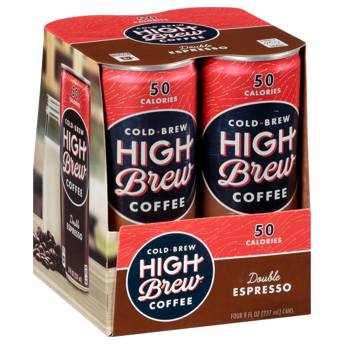 slide 10 of 13, High Brew Cold-Brew Double Espresso Coffee - 4 ct, 4 ct