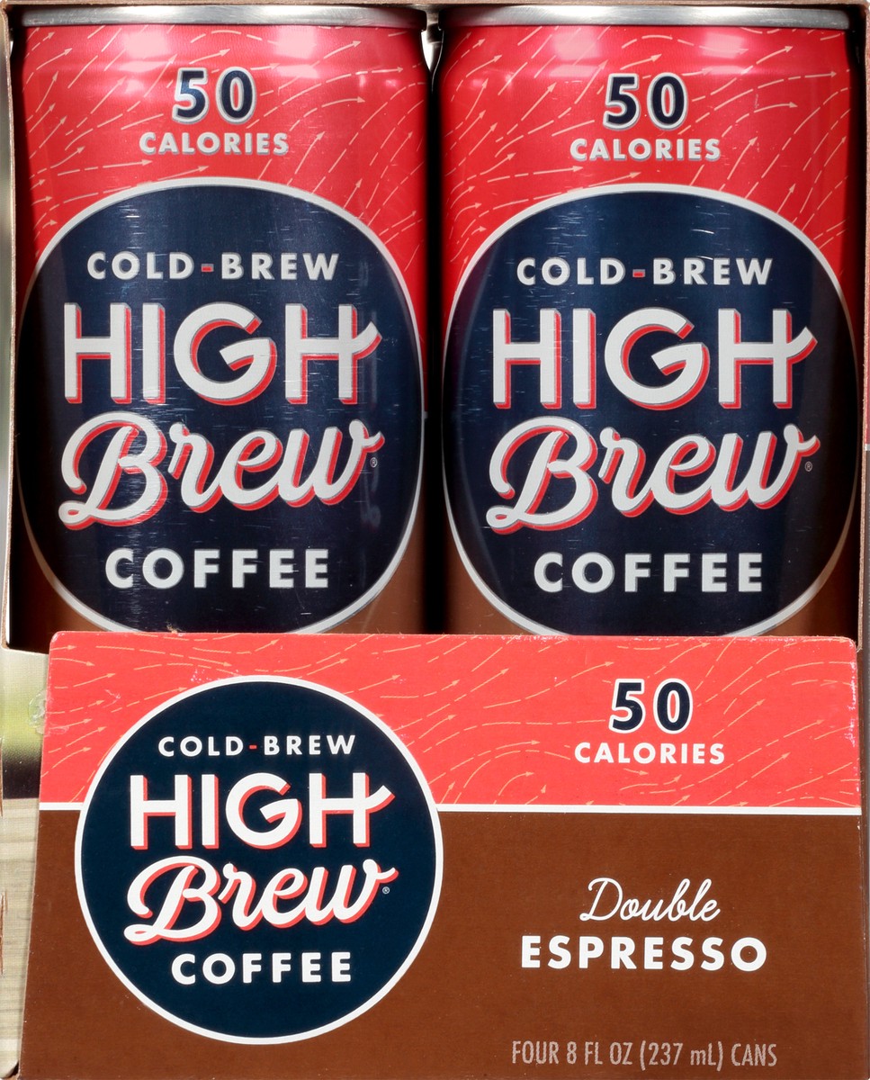 slide 1 of 13, High Brew Cold-Brew Double Espresso Coffee - 4 ct, 4 ct