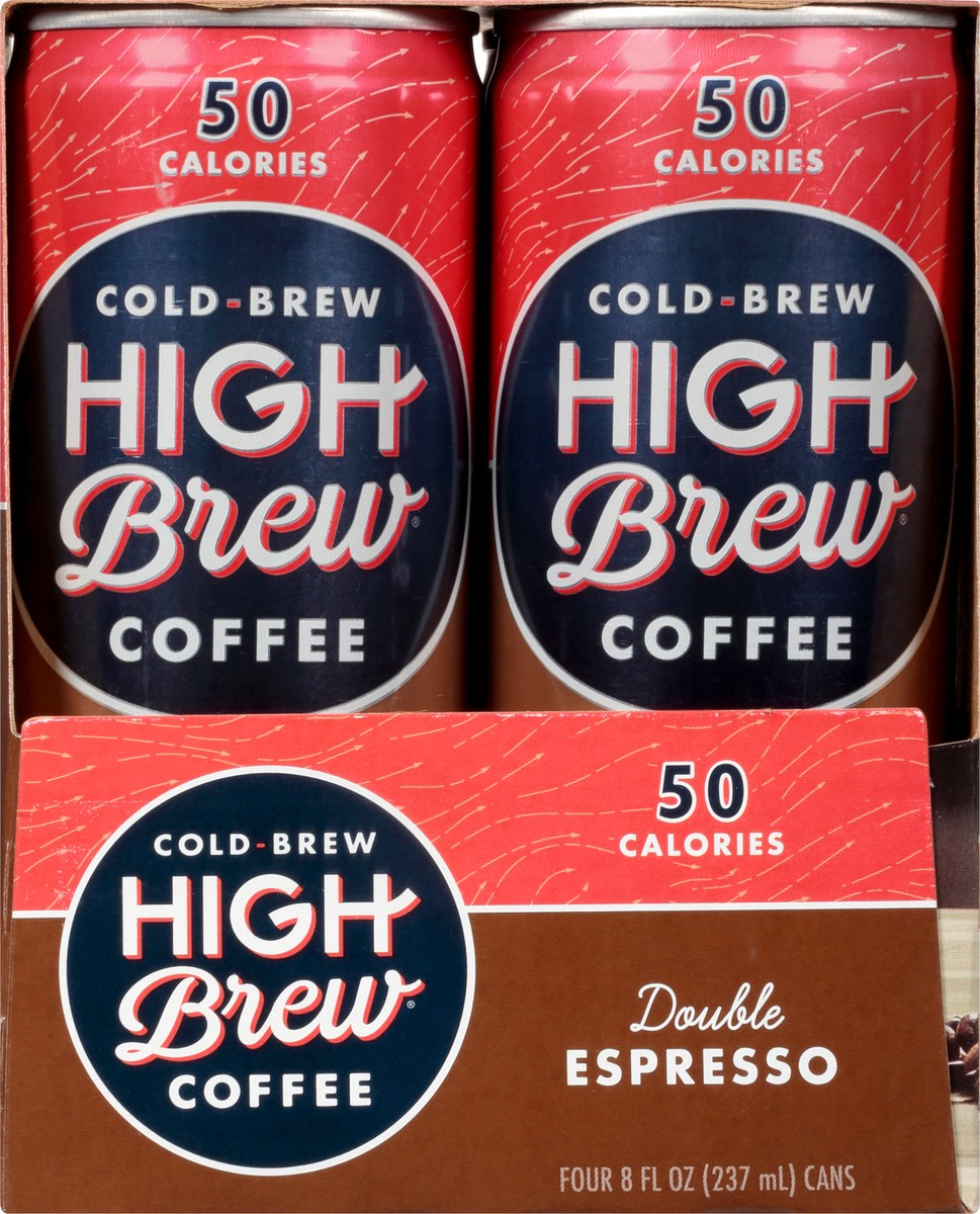 slide 9 of 13, High Brew Cold-Brew Double Espresso Coffee - 4 ct, 4 ct