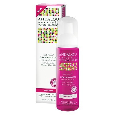 slide 1 of 1, Andalou Naturals 1000 Roses Cleansing Foam, 5.5 oz