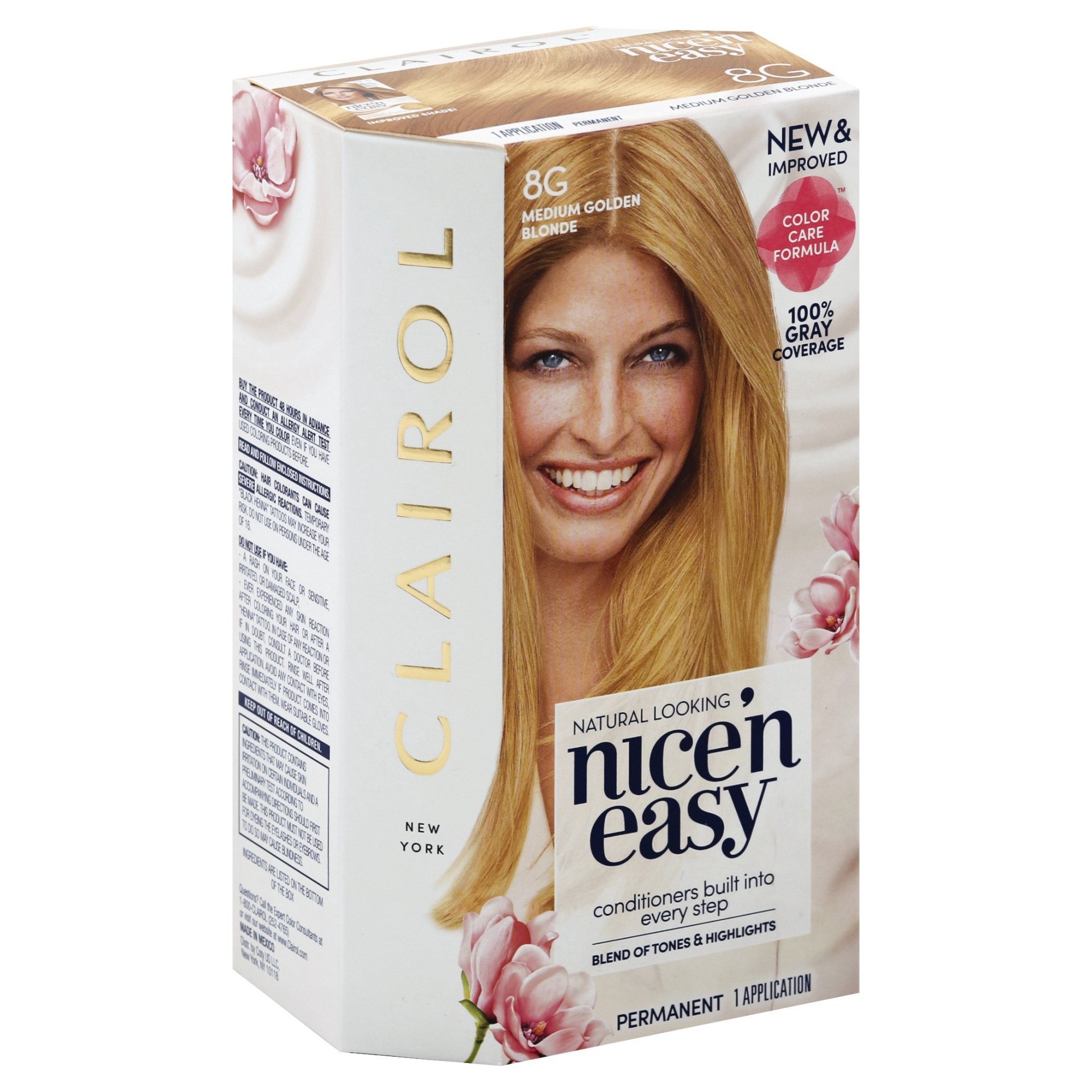 slide 1 of 10, Clairol Nice 'N Easy 8G Medium Golden Blonde, 1 ct