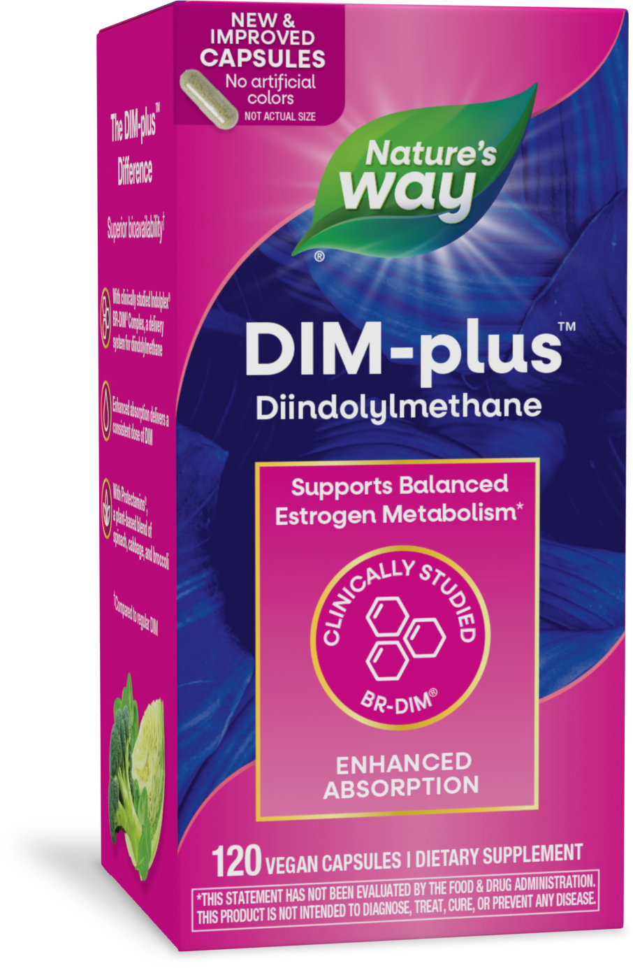 slide 1 of 4, Nature's Way DIM-Plus™, 120 ct