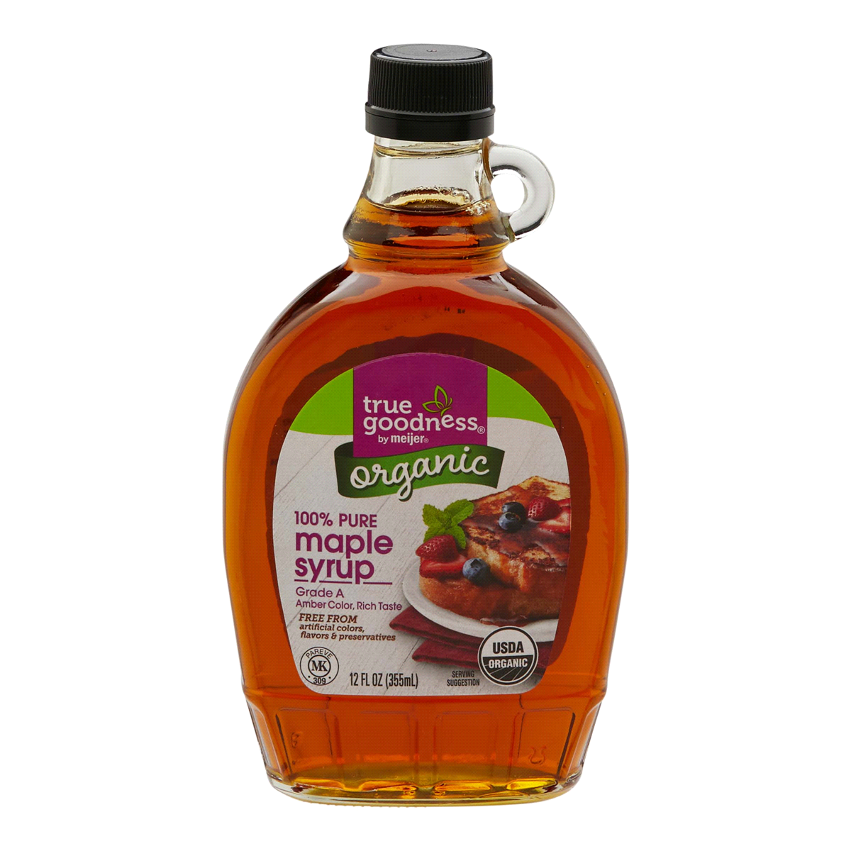 slide 1 of 5, True Goodness Organic Pure Maple Syrup, 12 oz