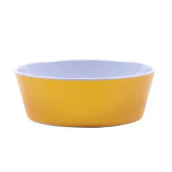 Woof and Whiskers Melamine Pet Bowl Brushed Gold