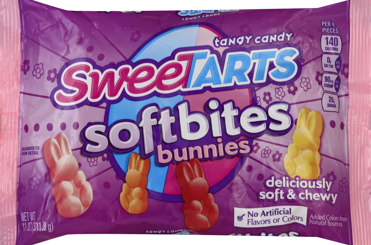 slide 5 of 5, SweeTARTS Soft Bunny Bites, 11 oz