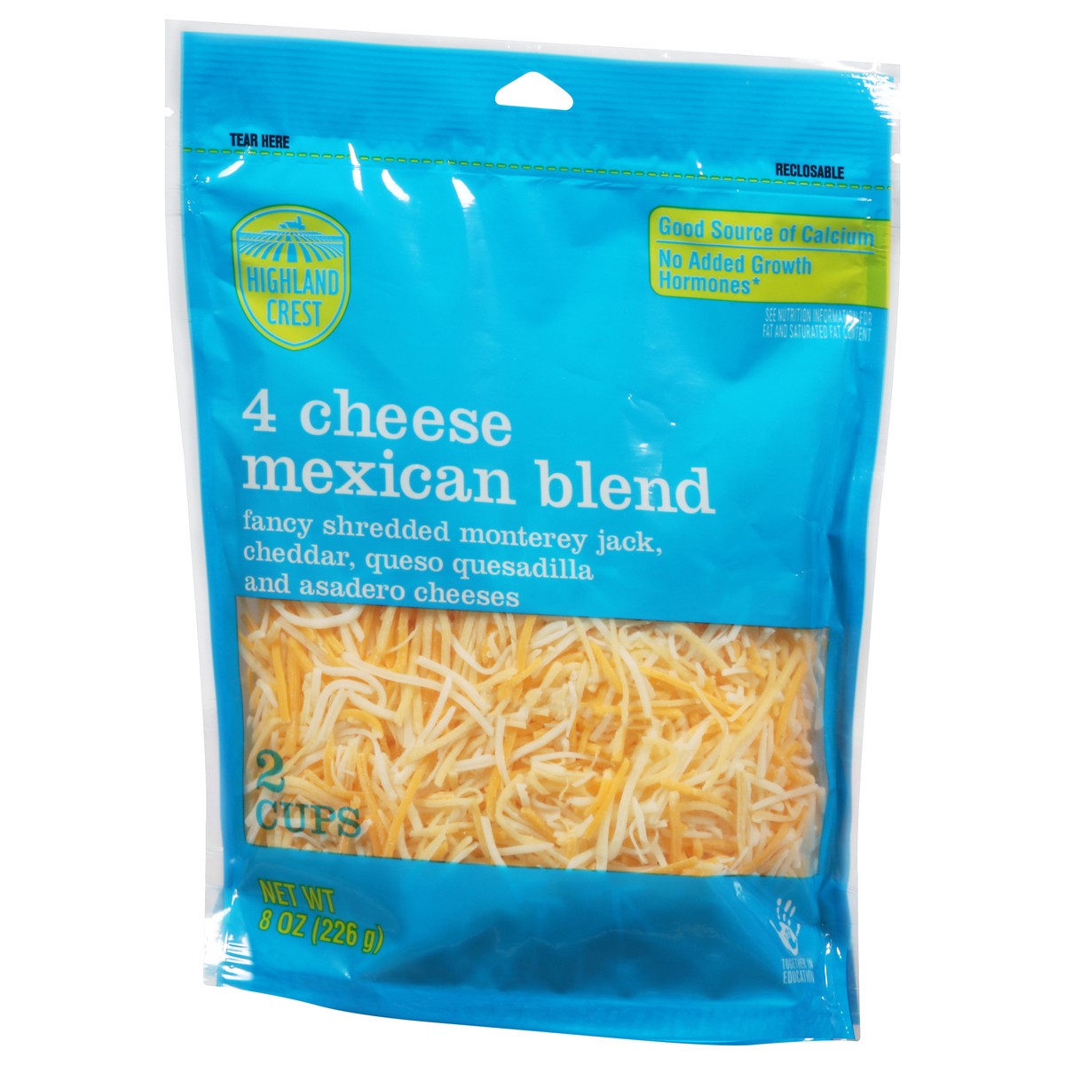 slide 3 of 9, Highland Crest Mexican Blend 4 Cheese Shredded Cheese 8 oz, 8 oz