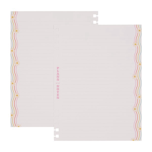 slide 6 of 10, Happy Planner Classic Customizable Spiral 40-Sheet Filler Paper, 7"" x 9-1/4"", Blooming Brights, 1 ct
