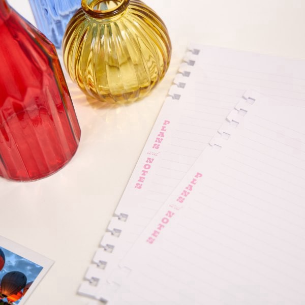 slide 7 of 10, Happy Planner Classic Customizable Spiral 40-Sheet Filler Paper, 7"" x 9-1/4"", Blooming Brights, 1 ct