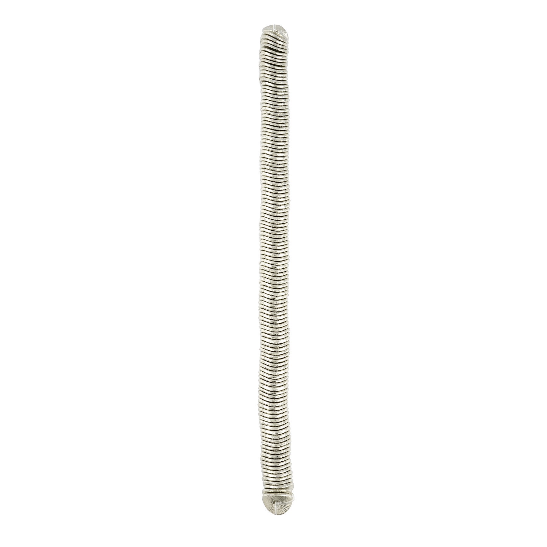 slide 2 of 3, Rhodium Metal Wavy Disc Beads, 8mm By Bead Landing, 8mm