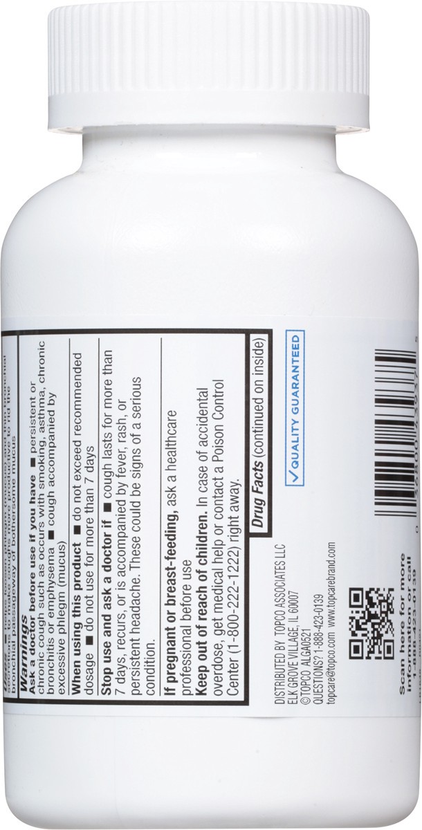 slide 6 of 9, TopCare Health Immediate Release Mucus Relief Tablets, 100 ct