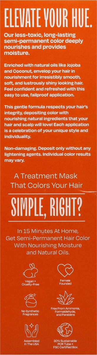 slide 8 of 12, Overtone Ginger Glow Color Depositing Treatment Mask 4.5 fl oz, 4.5 fl oz