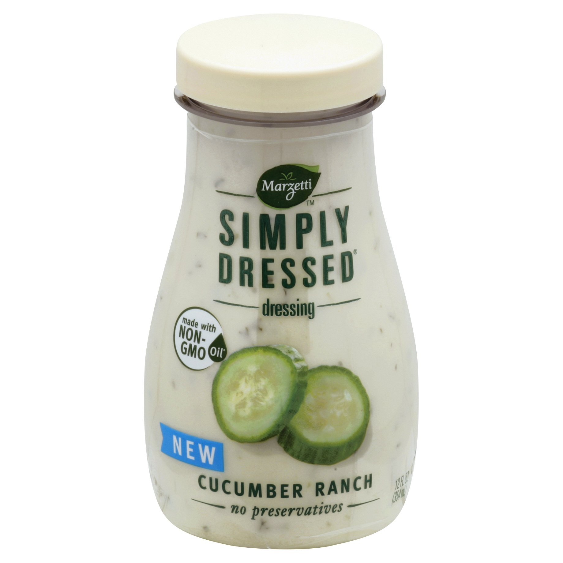 slide 1 of 8, Marzetti Simply Dressed Cucumber Ranch Dressing, 12 fl oz