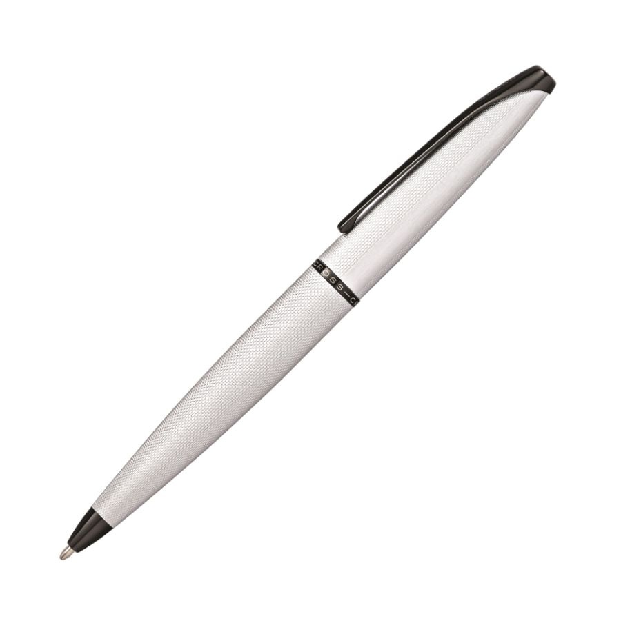 slide 2 of 4, Cross Atx Brushed Ballpoint Pen, Medium Point, 1.0 Mm, Brushed Chrome Barrel, Black Ink, 1 ct
