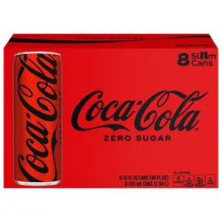 Coca-Cola Zero Sugar Cans, 12 fl oz, 8 Pack