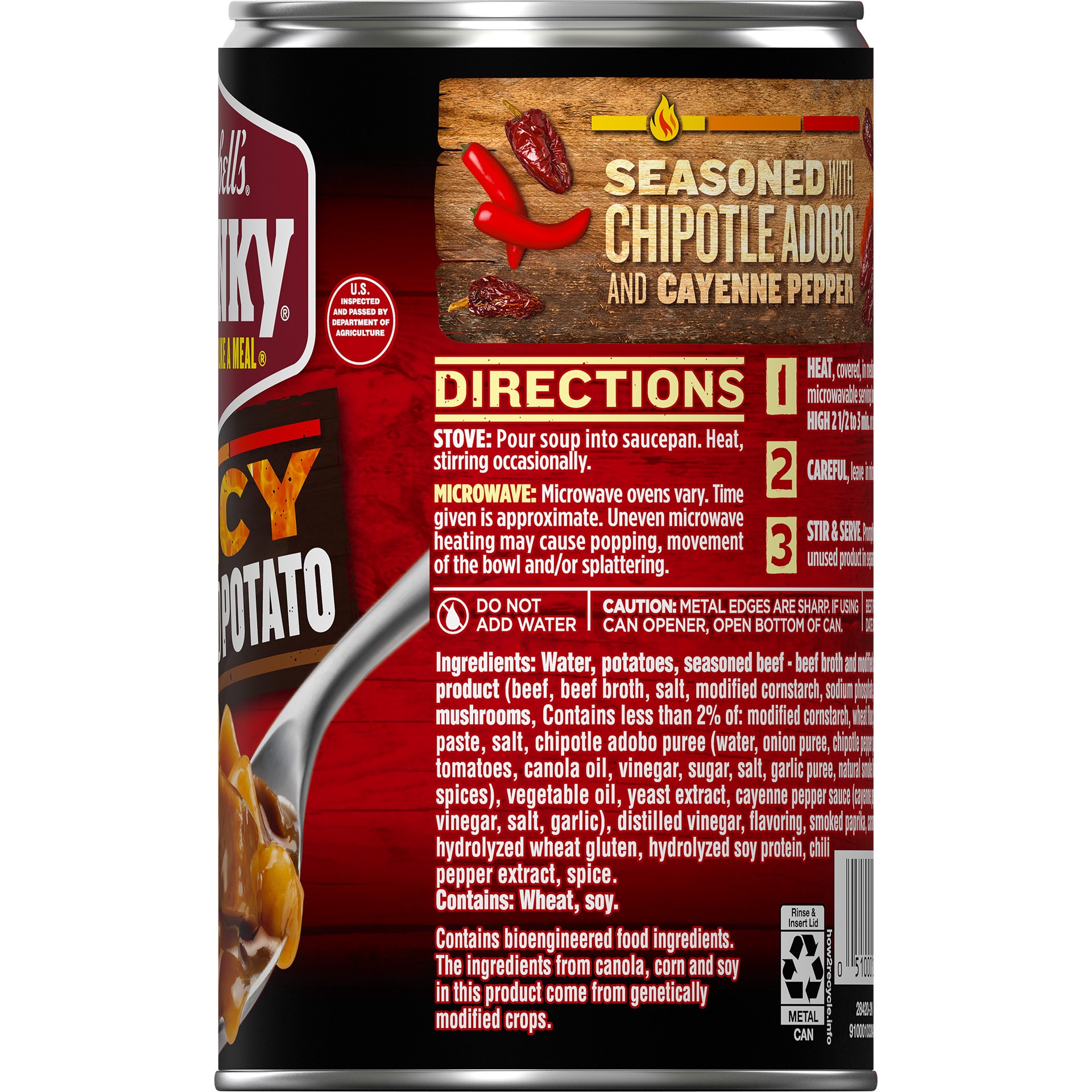 slide 4 of 5, Campbell's Spicy Steak and Potato Soup, 18.800 oz