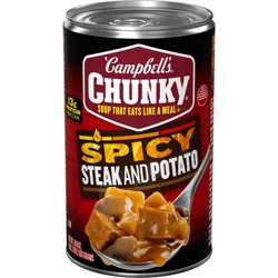 Campbell's Chunky Spicy Steak and Potato Soup, 18.8 oz Can