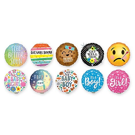 slide 1 of 1, Balloon Air Filled Stick 9 Inch - Each (style may vary), 1 ct