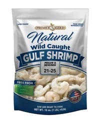 Premier Gold Natural Wild Caught Peeled & Deveined Gulf Shrimp